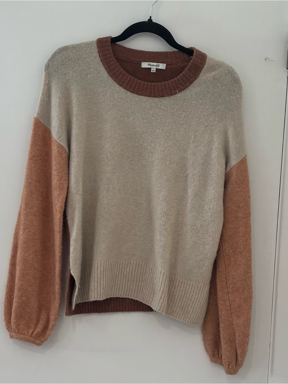 Madewell Payton Merino Wool Alpaca Colorblock Sweater